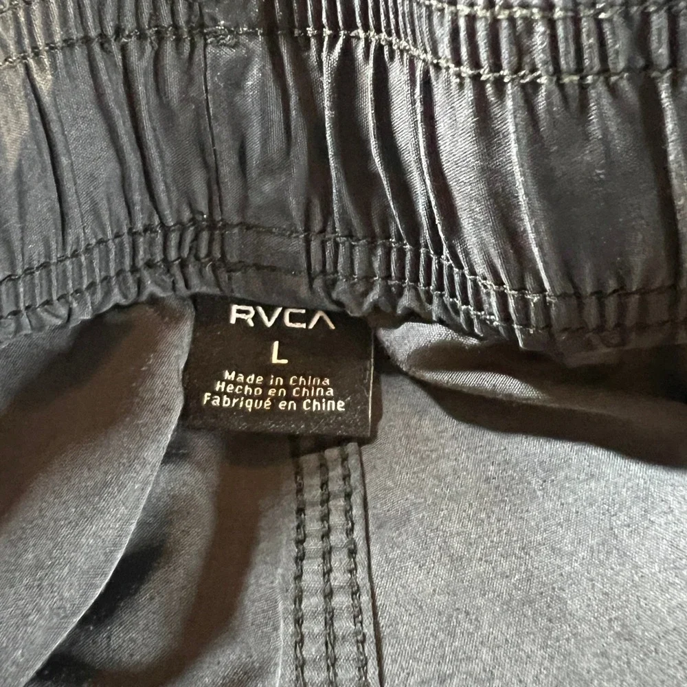 RVCA Opposites Elastic 2 Boardshorts Mens L Black 17